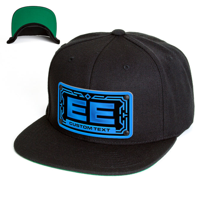Blue 2-Letter Monogram Custom Hat