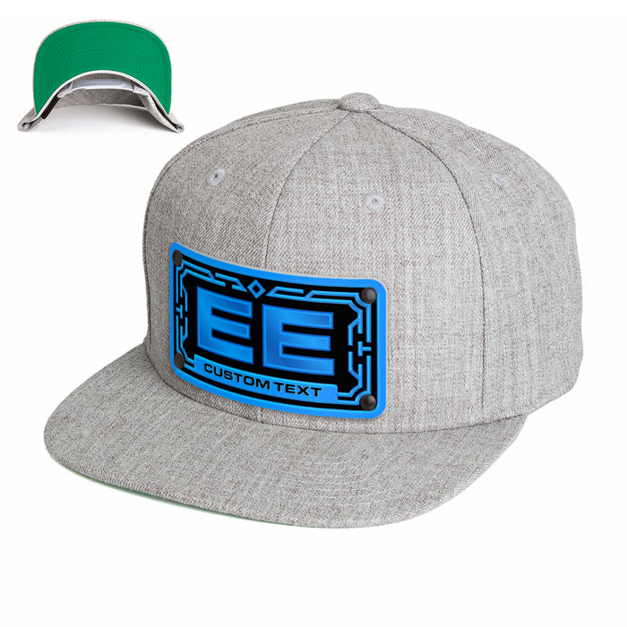 Blue 2-Letter Monogram Custom Hat