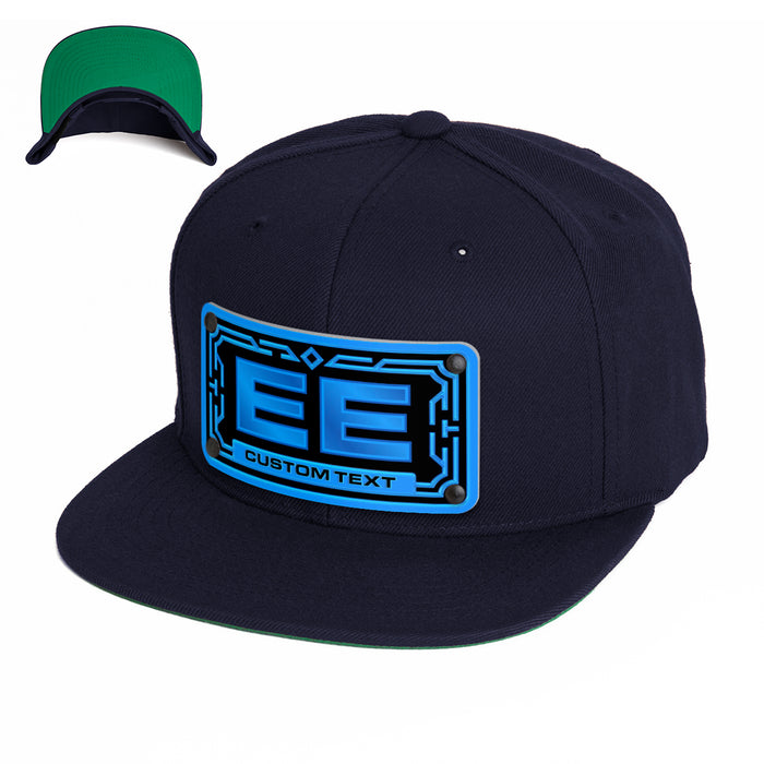 Blue 2-Letter Monogram Custom Hat