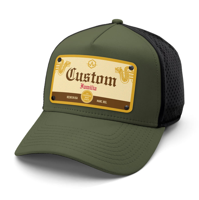 Crown Family Beverage Label Custom Hat