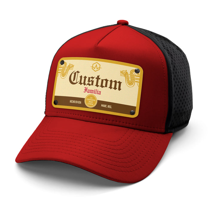 Crown Family Beverage Label Custom Hat