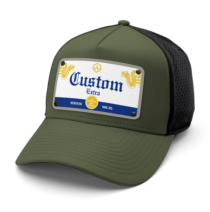 Crown Beverage Label Custom Hat