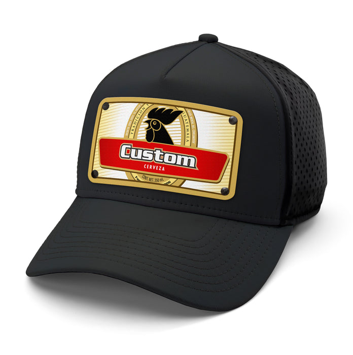 Rooster Beverage Label Custom Hat