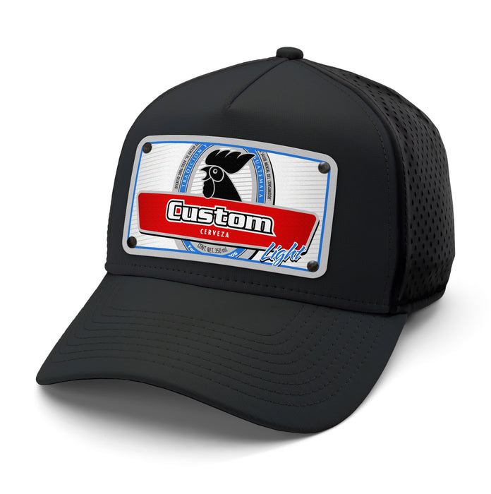 Light Rooster Beverage Label Custom Hat