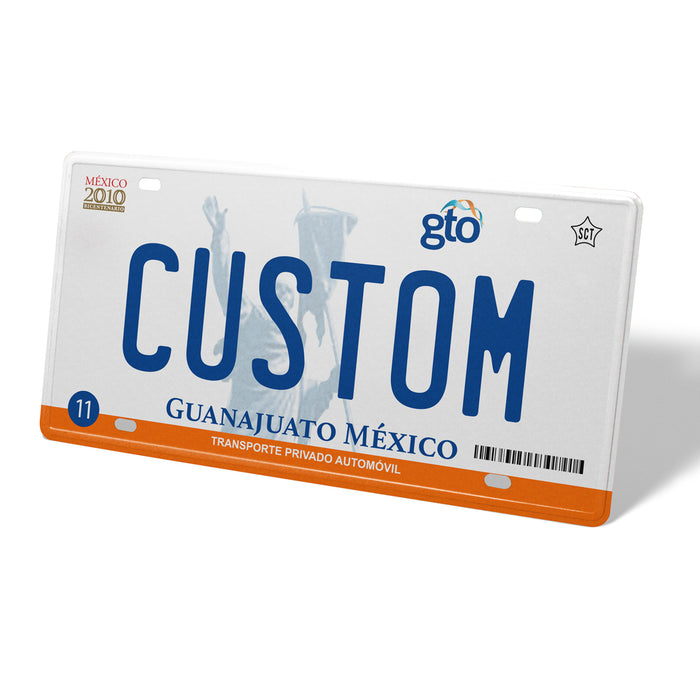 Guanajuato Metal License Plate