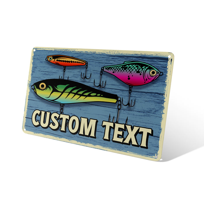 Lure Bait Tin Sign