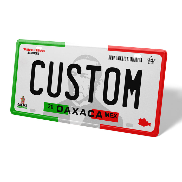 Oaxaca Metal License Plate