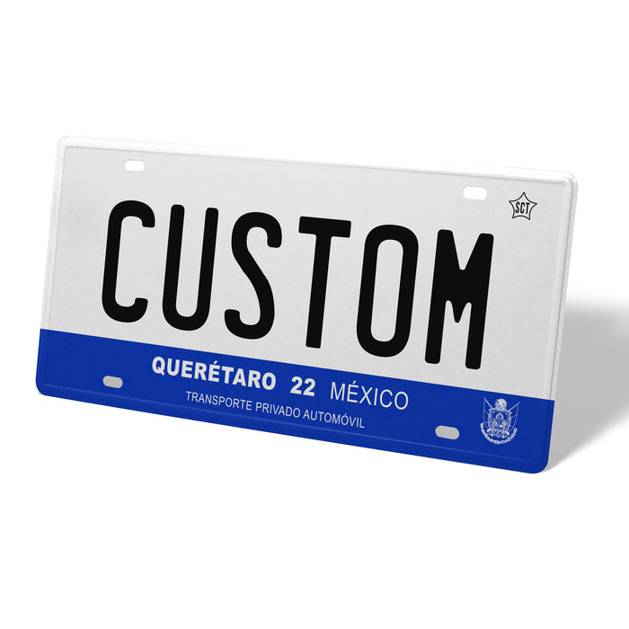Queretaro Metal License Plate