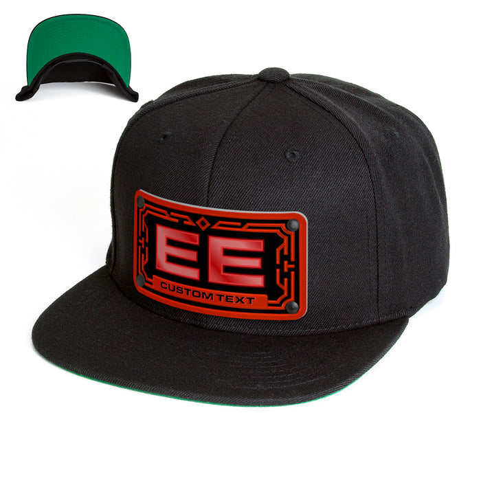 Red 2-Letter Monogram Custom Hat