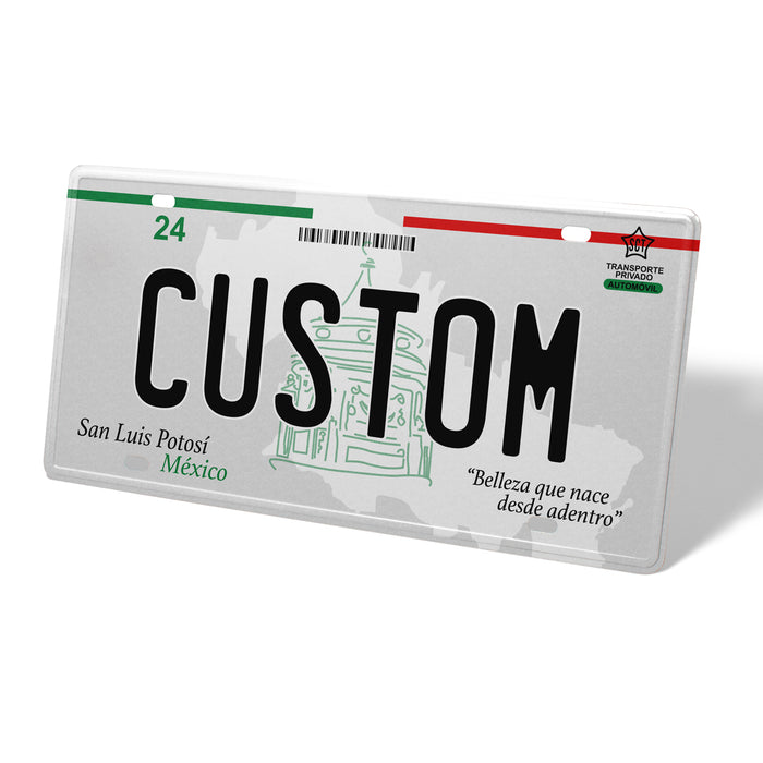 San Luis Potosi Metal License Plate