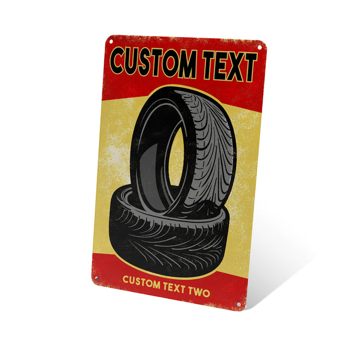Tire Shop Tin Sign