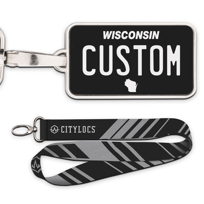 Wisconsin Blackout Plate Pendant