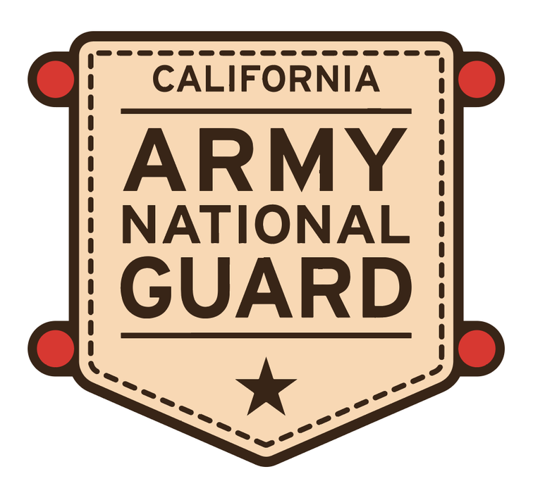 Army National Gaurd Logo- Black Snapbacks