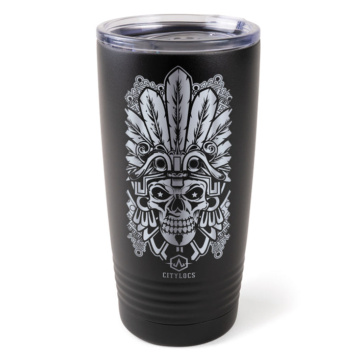Aztec Skull Tumbler