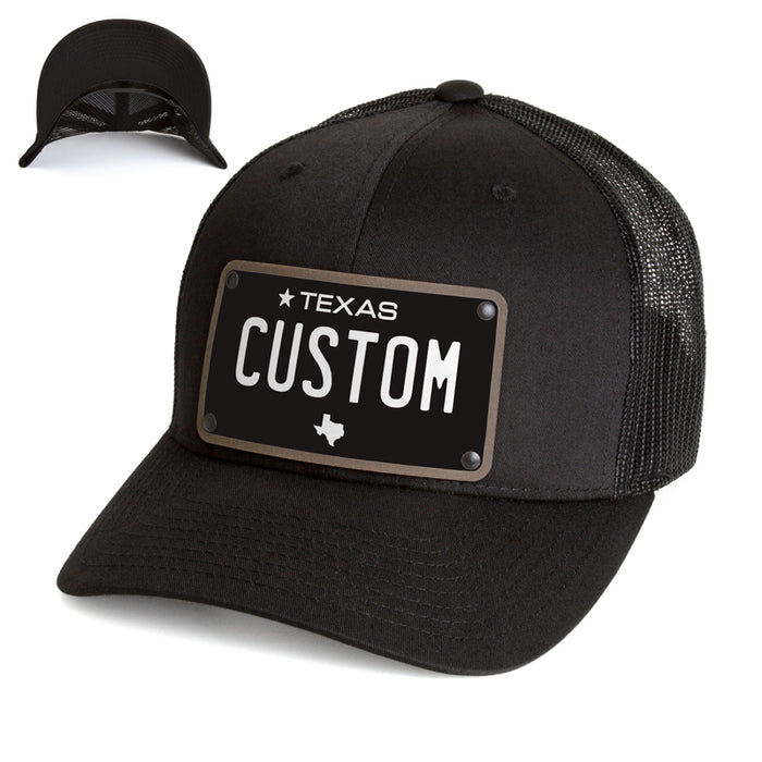 Texas Black Plate Hat