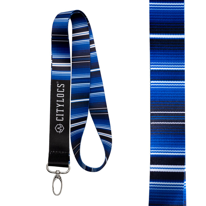 Blue Sarape Lanyard
