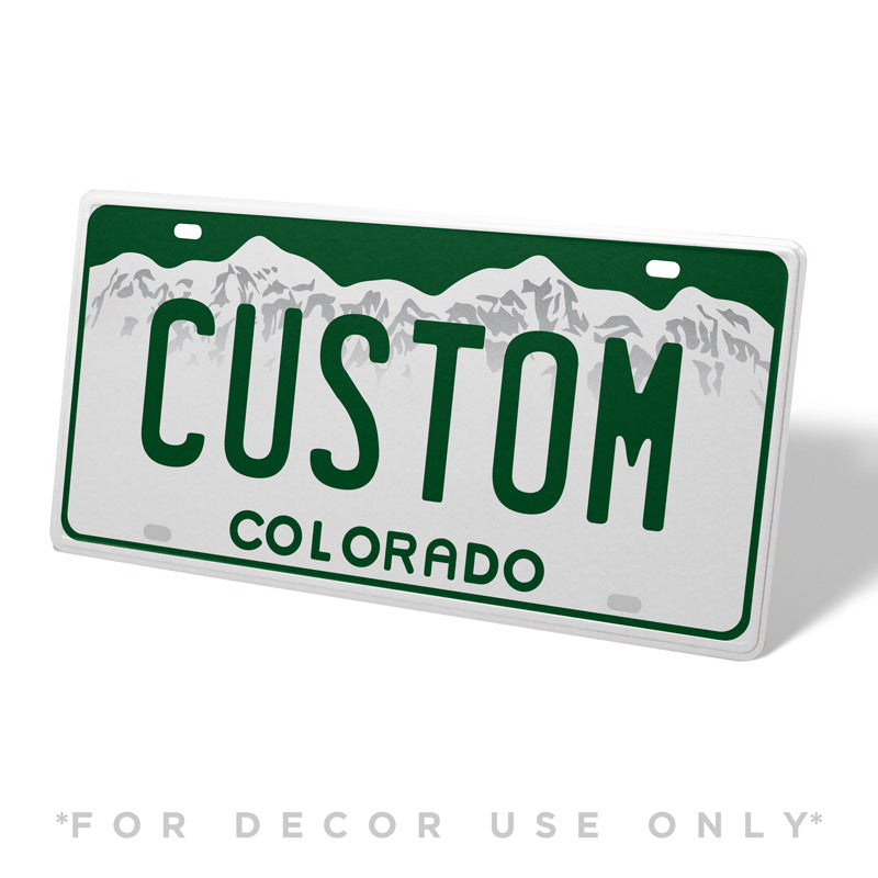 Colorado Metal License Plate