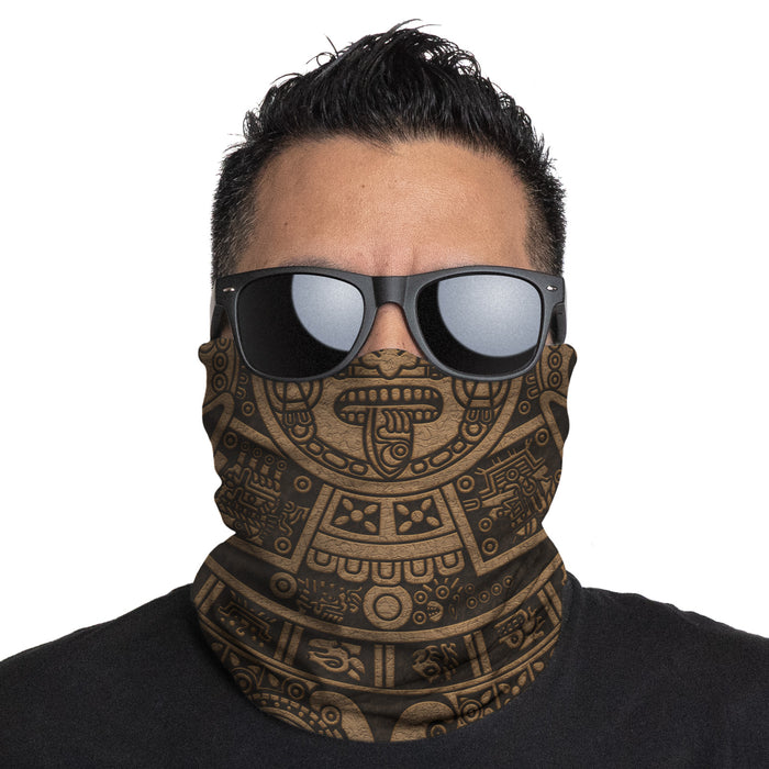 Face Wrap - Aztec Calendar