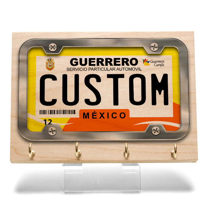 Guerrero License Plate Key Rack
