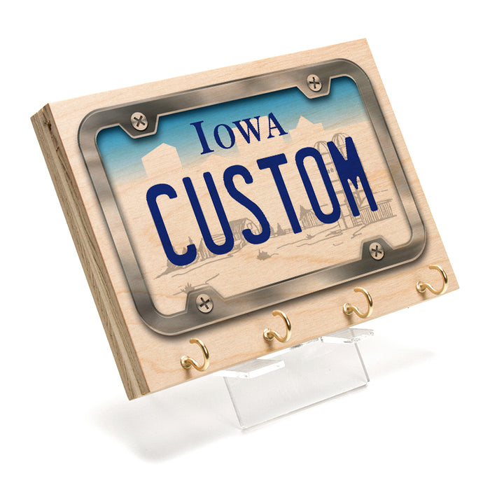 Iowa License Plate Key Rack