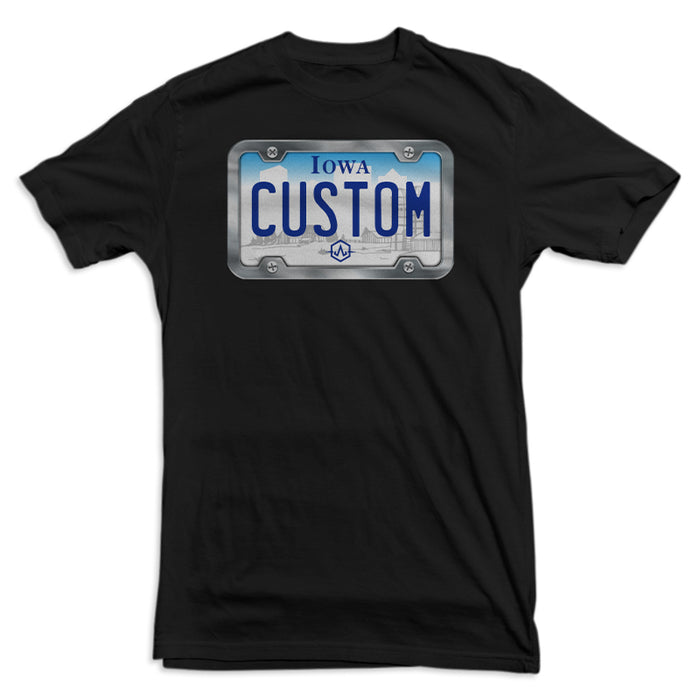 Iowa License Plate Tee