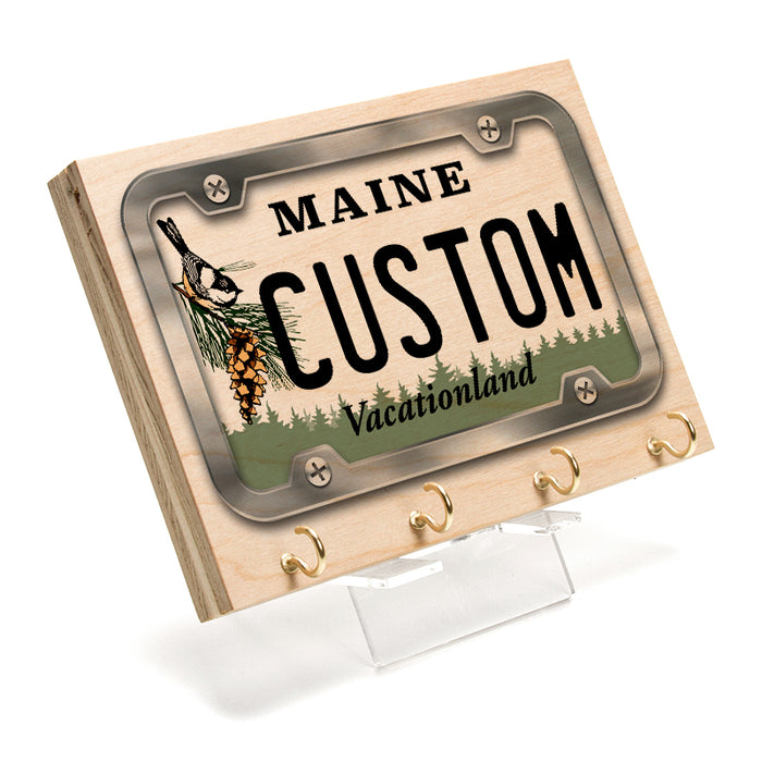 Maine License Plate Key Rack