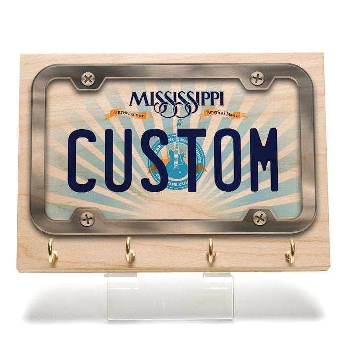 Mississippi License Plate Key Rack