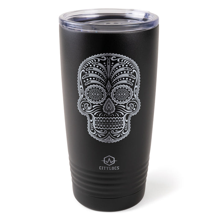 Paisley Skull Tumbler