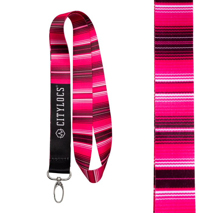 Pink Sarape Lanyard