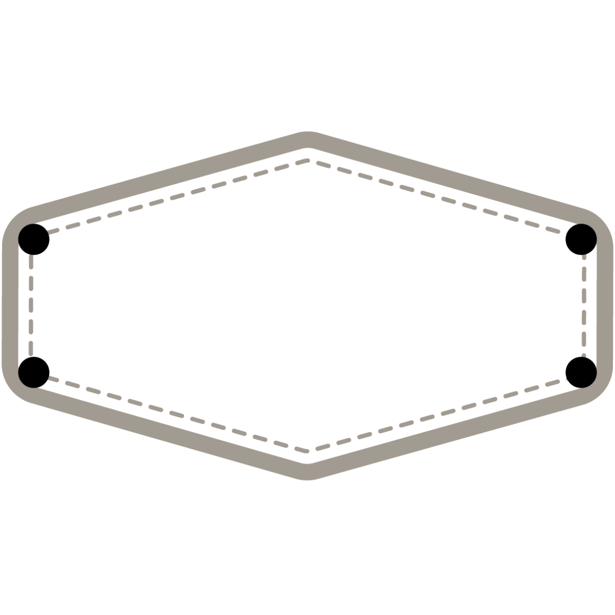 Hexagon patch frame