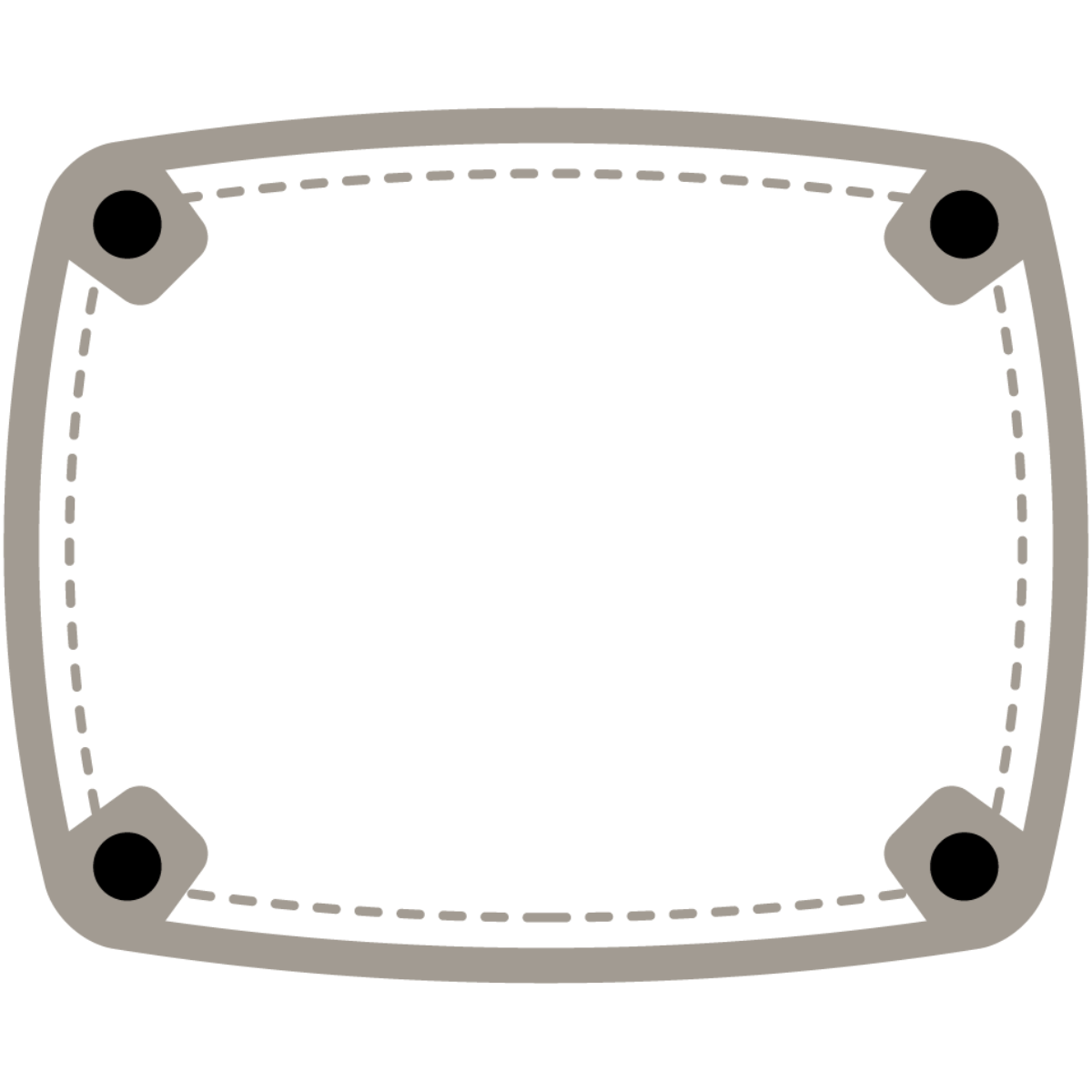 Square patch frame