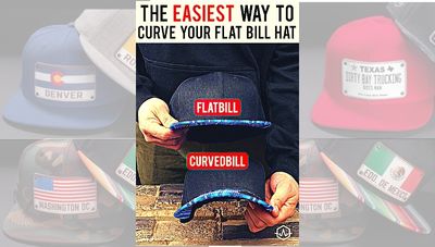 HOW TO CURVE THE BRIM OF YOUR HAT 