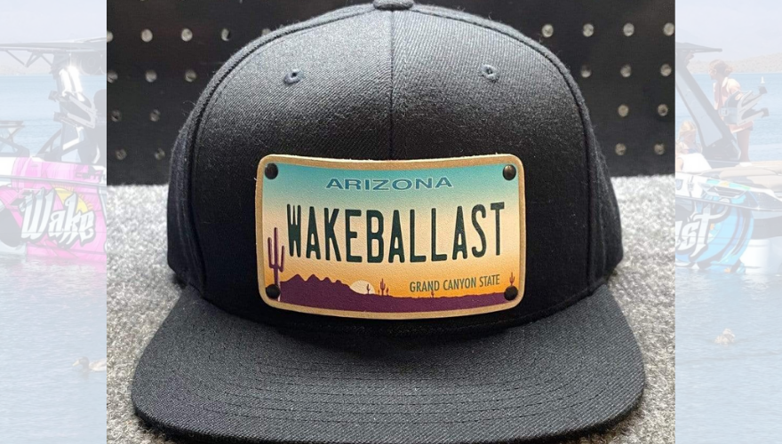 Beni from Wake Ballast Reps His Company with a CityLocs Custom Leather Patch Hat