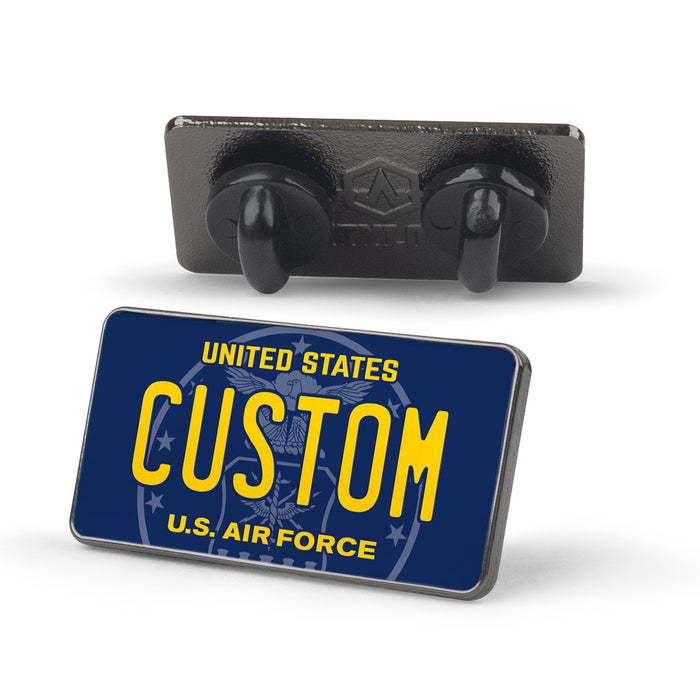 Air Force License Plate Enamel Pin