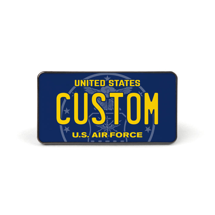 Air Force License Plate Enamel Pin