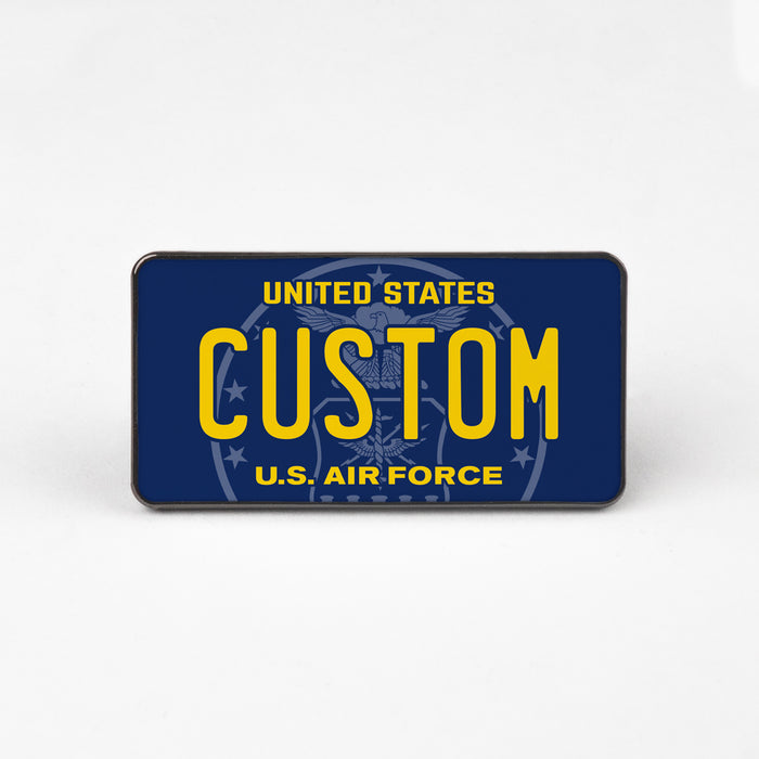 Air Force License Plate Enamel Pin