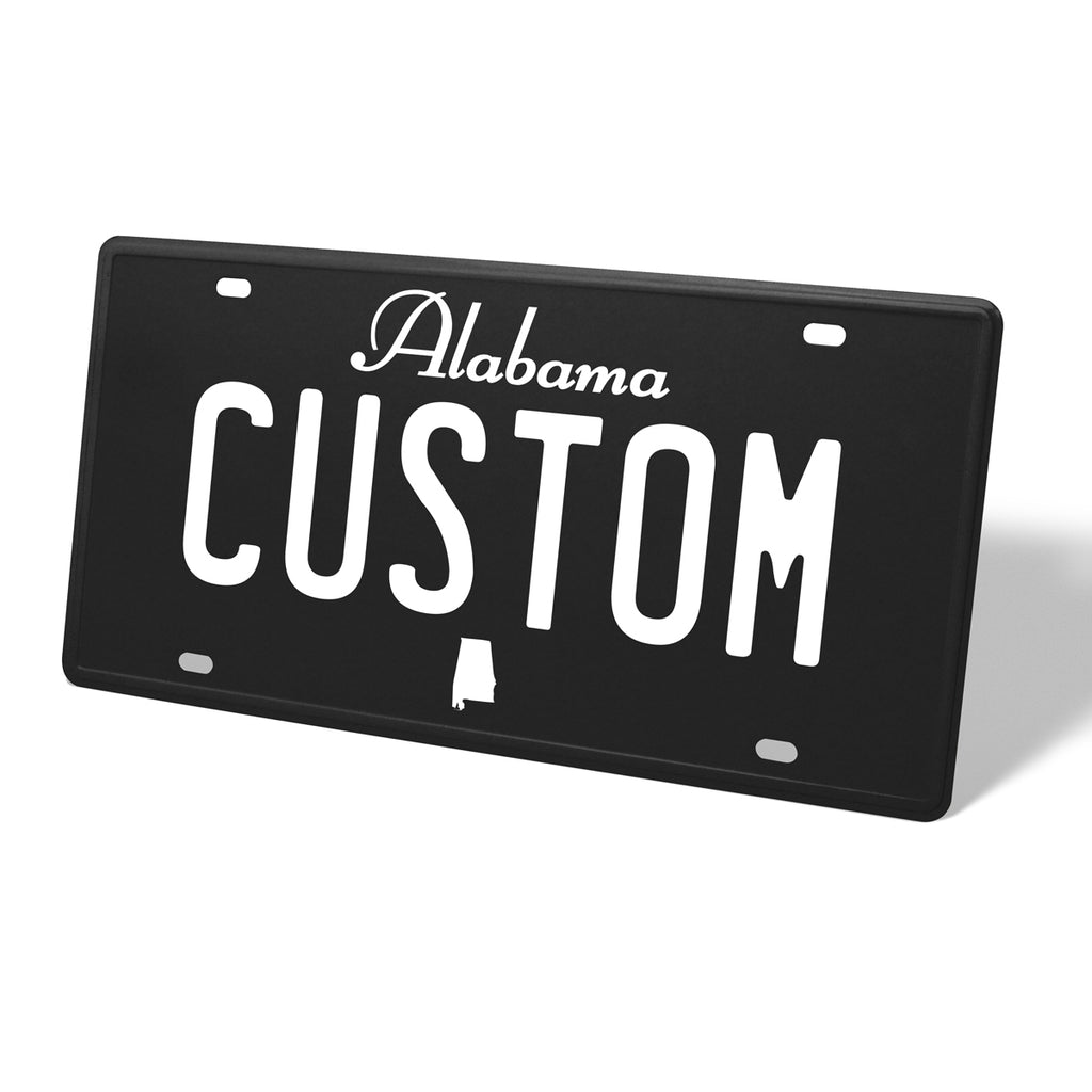 Alabama Blackout Metal License Plate