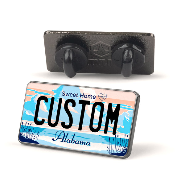 Alabama License Plate Enamel Pin