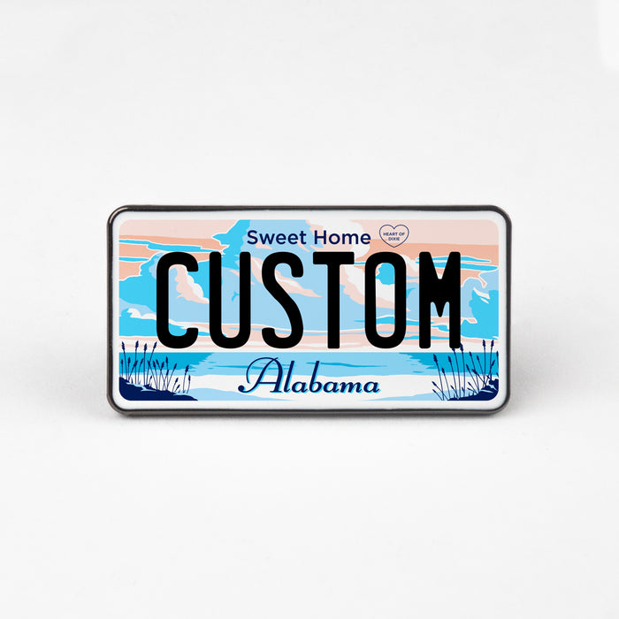 Alabama License Plate Enamel Pin