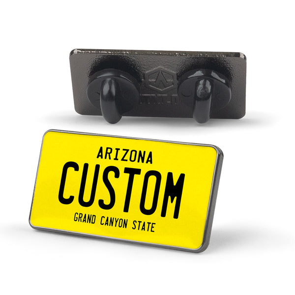 Arizona Yellow License Plate Enamel Pin