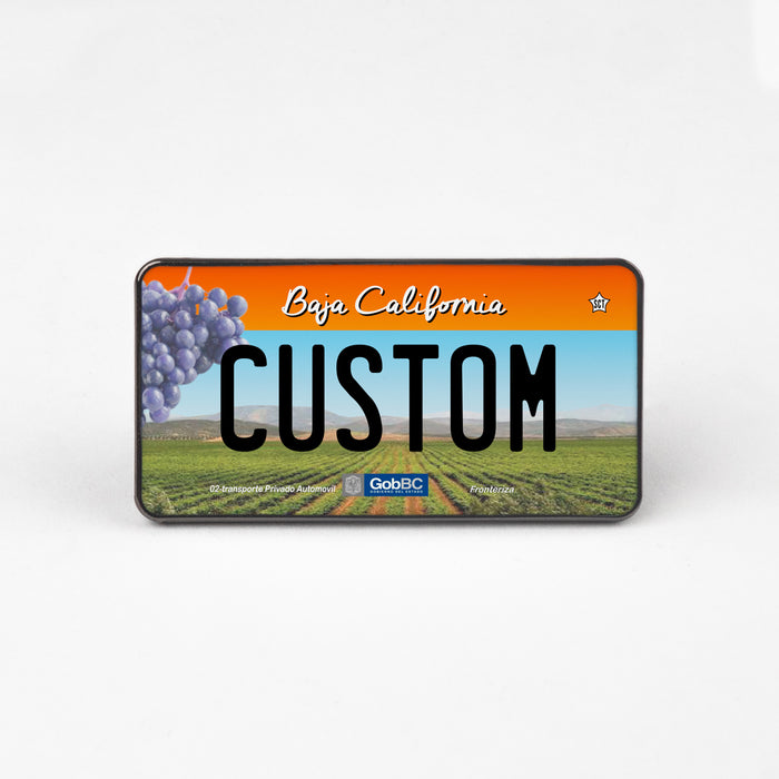 Baja California License Plate Enamel Pin