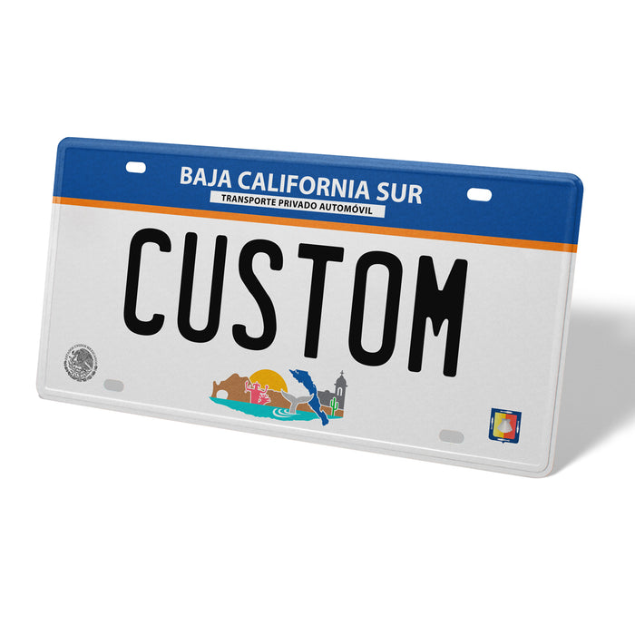 Baja California Sur Metal License Plate