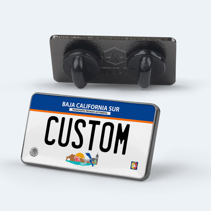 Baja California Sur License Plate Enamel Pin