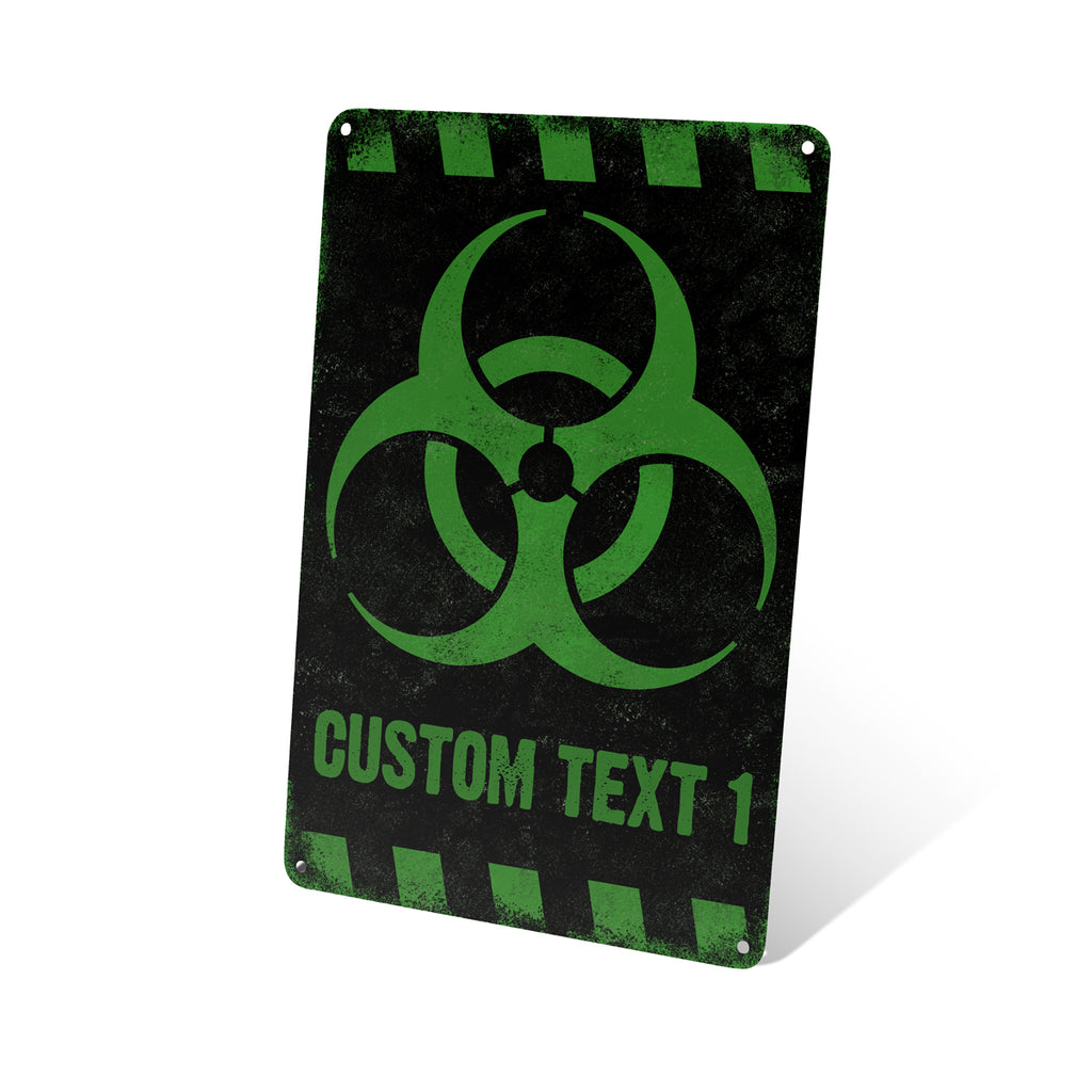 Biohazard Caution Tin Sign