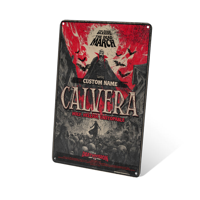 Calvera Horror Movie Poster Tin Sign
