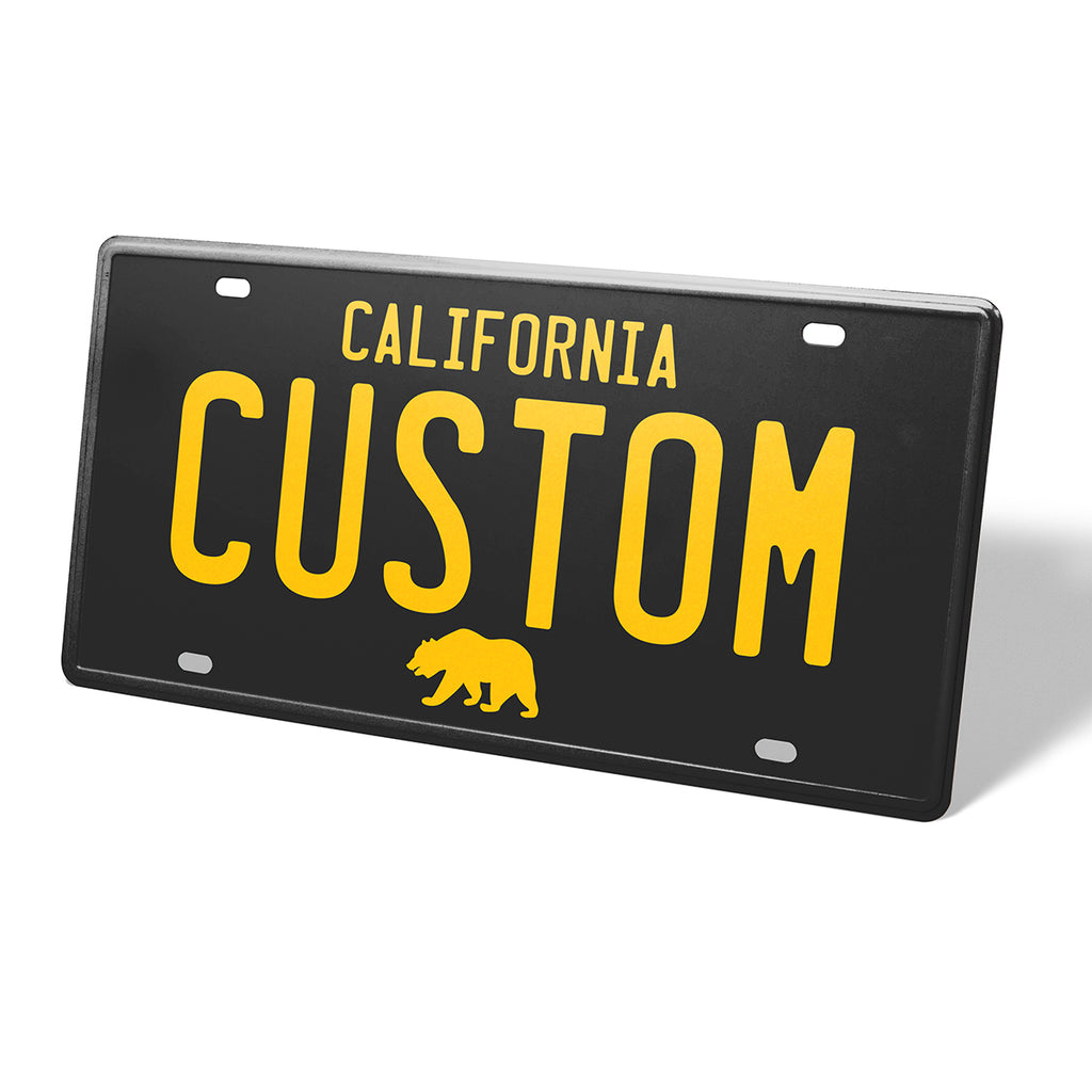 California 60's Metal License Plate