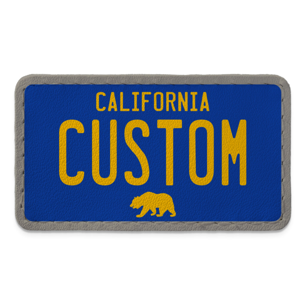 Swap Patch California Blue License Plate