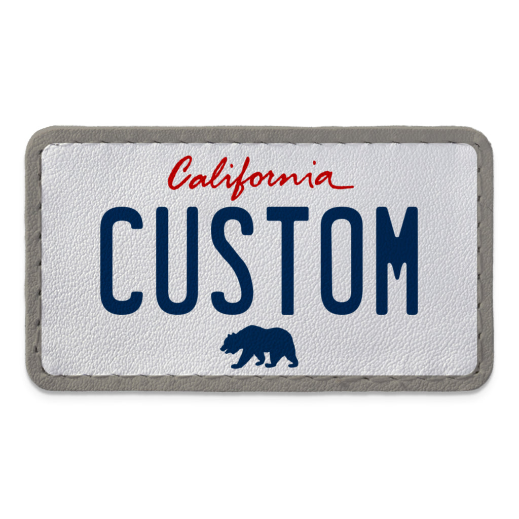 Swap Patch California White License Plate