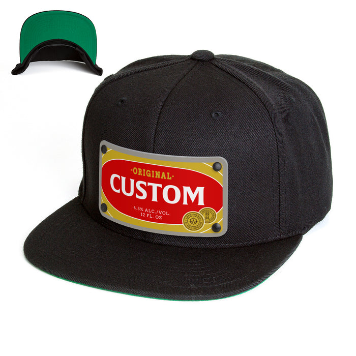 Blank Beverage Label Custom Hat