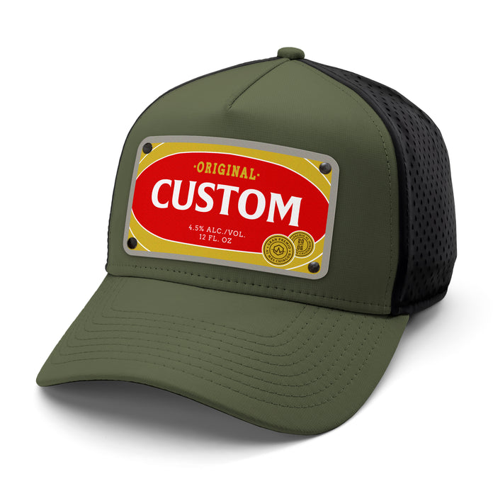Blank Beverage Label Custom Hat